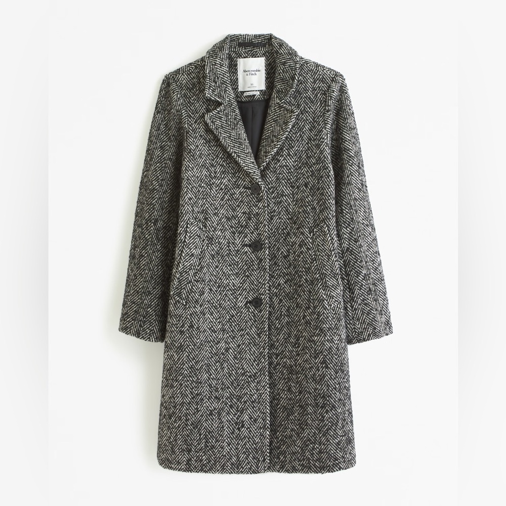 A&F textured dad coat